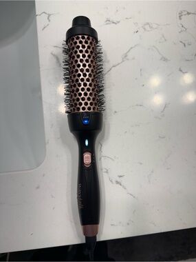Wavytalk Hair Tools Ceramic Ionic Hot Air Round Brush - Black and Rose Gold